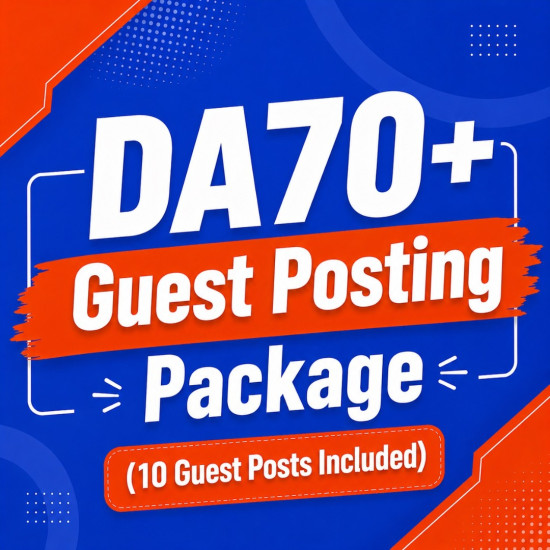 DA70+ Guest Posting Package (10 Guest Posts Included)